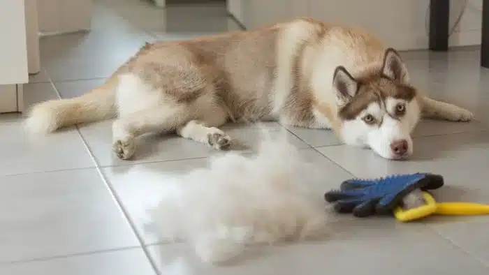 dog shedding